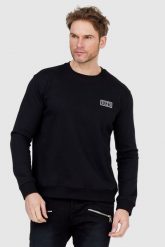 VALENTINO GARAVANI Czarna bluza męska z logo vltn. Czarne bluzy nierozpinane męskie Valentino Garavani, l, z aplikacjami, prążkowane, bez ramiączek, bez kaptura. W wyprzedaży za 1,499.99 zł.