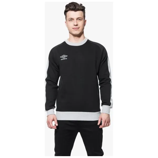 Umbro Bluza Contrast Panel Crew , czarny, rozmiar L. Czarne bluzy nierozpinane męskie Umbro, l, bez wzorów, z bawełny, klasyczne, bez ramiączek, bez kaptura. W wyprzedaży za 63.99 zł.