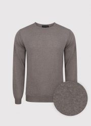 PAKO LORENTE – Brązowy sweter męski z wełny merino. Brązowe swetry męskie Pako Lorente, bez wzorów, z wełny, bez kołnierzyka, bez ramiączek. Za 239.99 zł.