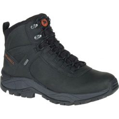 Buty Trekkingowe Męskie Merrell Vego Mid LTR Waterproof. Czarne buty trekkingowe męskie Merrell, bez wzorów, sportowe, bez obcasa, bez zapięcia. Za 519.99 zł.