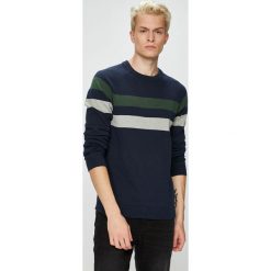 Produkt by Jack & Jones - Sweter. Czarne swetry męskie PRODUKT by Jack & Jones, z bawełny, z okrągłym kołnierzem, z krótkim rękawem. W wyprzedaży za 79.90 zł.