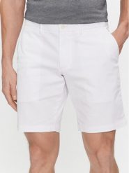 Tommy Hilfiger Szorty materiałowe Brooklyn Short 1985 MW0MW23563 Biały Regular Fit. Białe szorty męskie Tommy Hilfiger, bez wzorów, z bawełny. Za 209.99 zł.