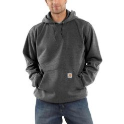Bluza sportowa męska z kapturem Carhartt Midweight Hooded Sweatshirt. Szare bluzy nierozpinane męskie Carhartt, l, bez wzorów, z kapturem. Za 260.99 zł.