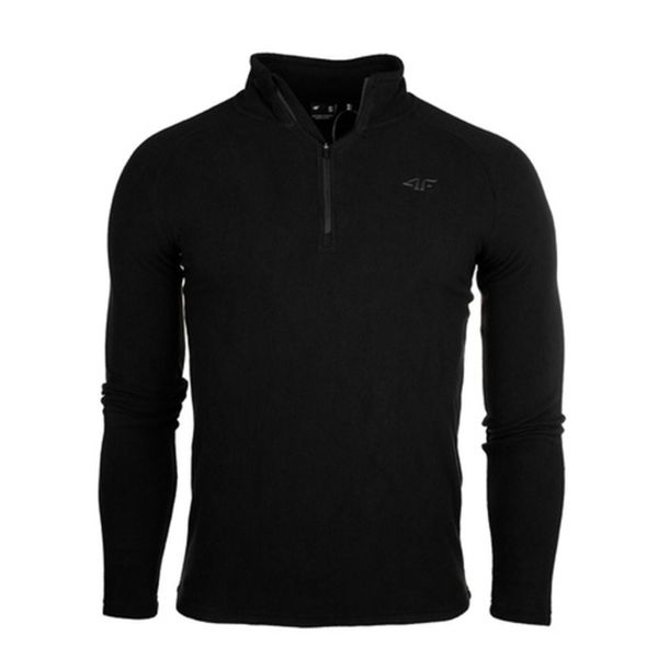 Bluza Męska 4F. Czarne bluzy nierozpinane męskie 4f, m, bez wzorów, bez ramiączek, bez kaptura. Za 179.99 zł.