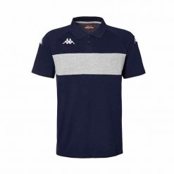 Polo Kappa Dianetti. Niebieskie koszulki polo męskie Kappa, l, bez wzorów, z bawełny, sportowe, bez kołnierzyka, bez ramiączek. Za 193.00 zł.