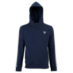 Bluza zamek błyskawiczny z kapturem Tecnifibre. Niebieskie bluzy rozpinane męskie TECNIFIBRE, bez wzorów, sportowe, bez ramiączek, z kapturem. W wyprzedaży za 218.50 zł.
