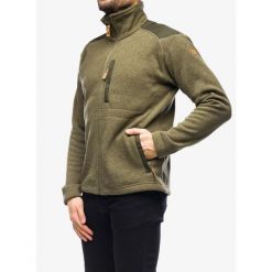 Bluza turystyczna męska Fjallraven Buck Fleece. Zielone bluzy nierozpinane męskie Fjällräven, m, bez wzorów, bez ramiączek, bez kaptura. Za 748.99 zł.