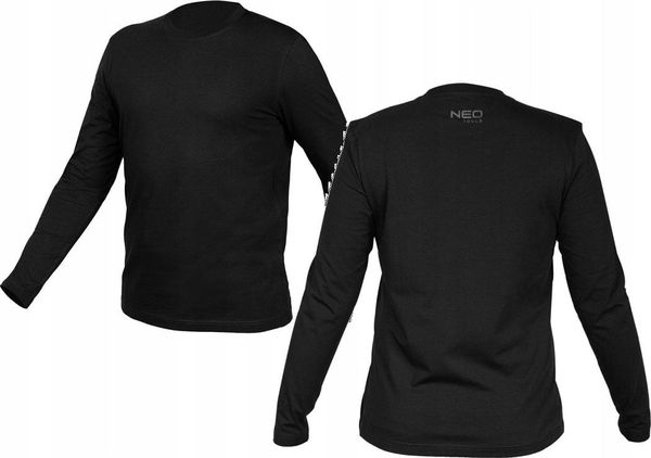 Koszulka z długim rękawem, czarna, rozmiar XXL. Czarne koszulki męskie z długim rękawem NEO, m, bez wzorów, bez kołnierzyka, bez ramiączek. Za 41.16 zł.