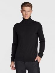 HUGO Golf San Thomas-M 50474174 Czarny Slim Fit. Czarne kardigany męskie Hugo, m, bez wzorów, z wełny, bez ramiączek. Za 509.99 zł.