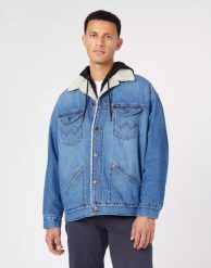WRANGLER OVERSIZED SHERPA MĘSKA KURTKA JEANSOWA NEW FAVORITE W478LH21Y 112323627. Niebieskie kurtki męskie Wrangler, m, bez wzorów, z bawełny, eleganckie, bez ramiączek, bez kaptura. W wyprzedaży za 199.99 zł.