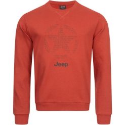 Męska bluza Jeep® o okrągłym dekolcie XL - Stylowy design. Bluzy nierozpinane męskie Jeep, m, bez wzorów, z bawełny, casualowe, bez ramiączek, bez kaptura. Za 207.99 zł.