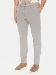BOSS Chinosy H-Kane1 50543304 Szary Modern Fit. Szare eleganckie spodnie męskie Boss, bez wzorów, z bawełny. Za 479.99 zł.