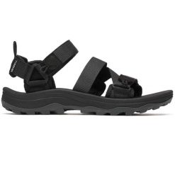 Sandały męskie Merrell Speed Fusion Sport RMX. Czarne buty zimowe męskie Merrell, bez wzorów, sportowe, bez obcasa, bez zapięcia. Za 229.99 zł.