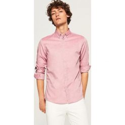 Koszula z bawełny oxford slim fit - Czerwony. Koszule męskie marki Reserved. Za 99.99 zł.