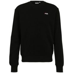 Bluza męska Fila Leverano Regular Crew Sweat. Czarne bluzy nierozpinane męskie Fila, m, bez wzorów, z dresówki, casualowe, bez ramiączek, bez kaptura. Za 249.00 zł.