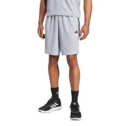 Krótki pikowany adidas Train Essentials 3-Stripes. Czarne szorty sportowe męskie ADIDAS, bez wzorów, z materiału, sportowe. Za 150.50 zł.