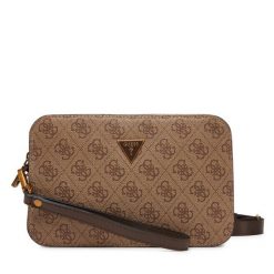 Saszetka Guess. Brązowe saszetki męskie Guess, z aplikacjami, małe. Za 219.99 zł.
