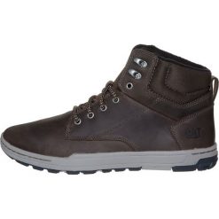 Caterpillar COLFAX Botki sznurowane dark brown. Brązowe sztyblety męskie CATerpillar, z materiału. Za 429.00 zł.