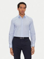 Calvin Klein Koszula K10K114312 Niebieski Slim Fit. Niebieskie koszule męskie Calvin Klein, m, bez wzorów, z bawełny, bez kołnierzyka, bez ramiączek. Za 219.99 zł.