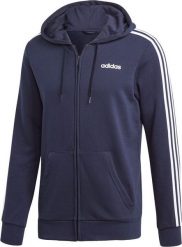 Adidas Bluza męska Essentials 3 Stripes Fullzip French Terry granatowa r. S (DU0471). Bluzy nierozpinane męskie ADIDAS, m, bez wzorów, bez ramiączek, bez kaptura. Za 213.51 zł.