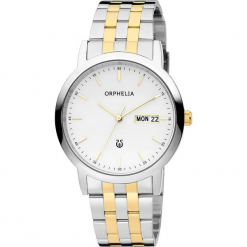 Zegarek kwarcowy w kolorze srebrno-biało-złotym. Szare, analogowe zegarki męskie Esprit Watches. W wyprzedaży za 272.95 zł.