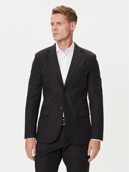 Guess Marynarka M4YN00 WG9Z2 Czarny Regular Fit. Czarne marynarki męskie Guess, l, z aplikacjami, z syntetyku. Za 399.99 zł.