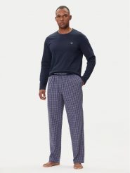 Emporio Armani Underwear Piżama EM000614 AF14998 MB258 Granatowy Regular Fit. Niebieskie piżamy męskie Emporio Armani Underwear, m, bez wzorów, z bawełny, bez kołnierzyka, bez ramiączek. Za 439.99 zł.