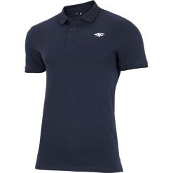 T-shirt męski TSM024 - ciemny granat. Czarne t-shirty męskie marki 4f, bez wzorów, z bawełny, bez kołnierzyka, bez ramiączek. Za 69.99 zł.