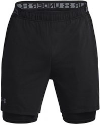 Spodenki męskie UNDER ARMOUR Sportowe UA Vanish Woven 2w1 czarne XXL. Czarne szorty sportowe męskie Under Armour, bez wzorów, sportowe. Za 195.15 zł.