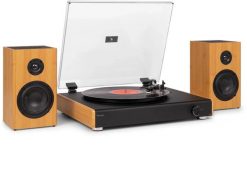 RP337BB Vintage gramofon z bezprzewodowymi głośnikami BT Bamboo one size. Gramofony Audizio. Za 739.00 zł.