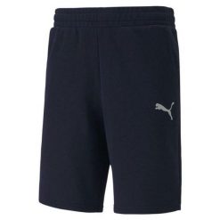 Spodenki męskie Puma teamGOAL 23 Casuals Shorts granatowe. Niebieskie szorty sportowe męskie Puma, bez wzorów, z bawełny, sportowe. Za 97.00 zł.