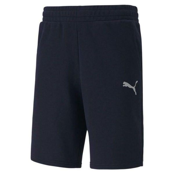 Spodenki męskie Puma teamGOAL 23 Casuals Shorts granatowe. Niebieskie szorty sportowe męskie Puma, bez wzorów, z bawełny, sportowe. Za 97.00 zł.