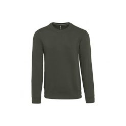 Bluza z okrągłym dekoltem Kariban. Brązowe bluzy nierozpinane męskie KARIBAN, m, bez wzorów, bez ramiączek, bez kaptura. Za 165.50 zł.