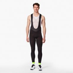 Spodnie rowerowe Btwin Discover zimowe na szelkach. Czarne szorty sportowe męskie VAN RYSEL, bez wzorów, z elastanu, sportowe. Za 159.99 zł.