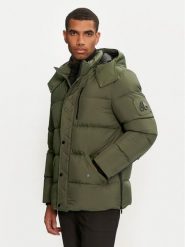 Moose Knuckles Kurtka puchowa M34MJ196 Zielony Regular Fit. Zielone kurtki męskie Moose Knuckles, l, bez wzorów, z puchu, bez ramiączek, bez kaptura. Za 3,999.00 zł.
