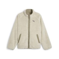 Męska dwustronna kurtka sherpa PUMA Alpine Snow White. Białe kurtki męskie Puma, l, bez wzorów, z tkaniny, sportowe, bez ramiączek, bez kaptura. Za 357.99 zł.