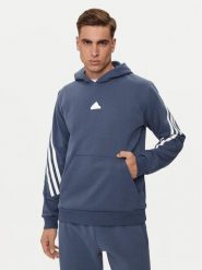 Adidas Bluza Future Icons 3-Stripes IR9224 Niebieski Regular Fit. Niebieskie bluzy nierozpinane męskie ADIDAS, m, bez wzorów, z syntetyku, bez ramiączek, bez kaptura. Za 199.99 zł.