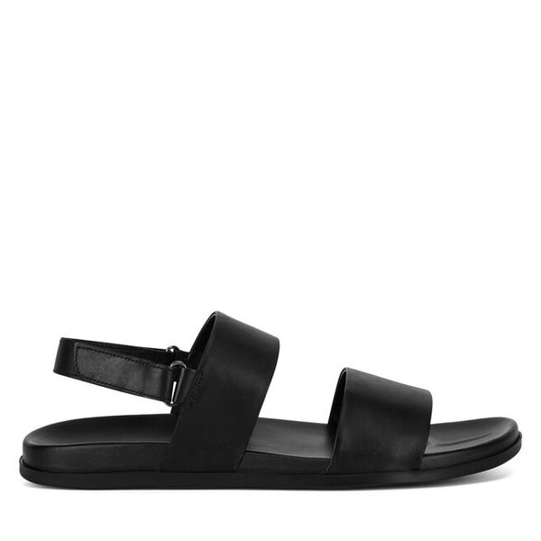 Sandały GINO ROSSI. Czarne sandały męskie Gino Rossi, bez zapięcia. Za 199.99 zł.