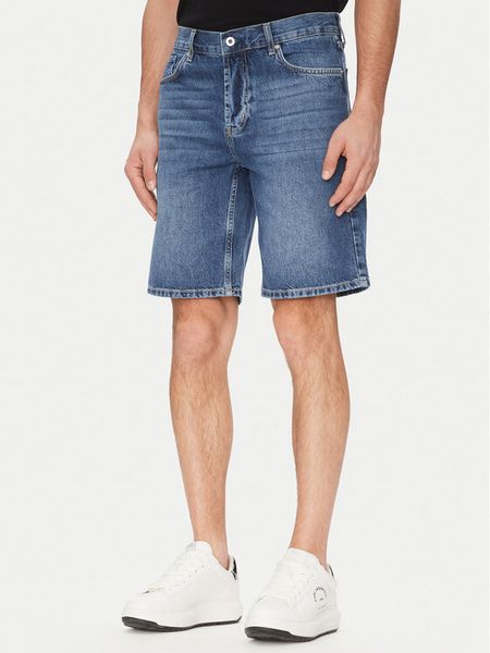 Karl Lagerfeld Jeans Szorty jeansowe A2M10132 Granatowy Regular Fit. Niebieskie szorty męskie Karl Lagerfeld Jeans, bez wzorów, z bawełny. Za 219.99 zł.