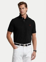 Polo Ralph Lauren Polo 710783656020 Czarny Classic Fit. Czarne koszulki polo męskie Polo Ralph Lauren, m, bez wzorów, z bawełny, bez kołnierzyka, bez ramiączek. Za 599.99 zł.