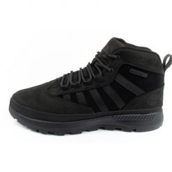 Buty trekkingowe męskie Timberland Euro Trekker. Czarne buty trekkingowe męskie Timberland, bez wzorów, z materiału, bez zapięcia, trekkingowe. Za 644.00 zł.