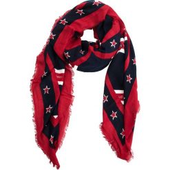 Chusta TOMMY HILFIGER - Regimental Stripes S AW0AW05918 901. Niebieskie szaliki męskie Tommy Hilfiger, z bawełny. Za 229.00 zł.