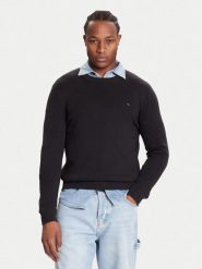 Tommy Jeans Sweter DM0DM21787 Czarny Regular Fit. Czarne kardigany męskie Tommy Jeans, m, bez wzorów, z bawełny, bez ramiączek. Za 389.99 zł.
