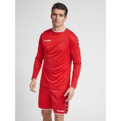 Jersey Hummel manches longues hmlAUTHENTIC Poly. Czerwone koszulki męskie z długim rękawem HUMMEL, m, bez wzorów, z jersey, sportowe, bez kołnierzyka, bez ramiączek. Za 127.50 zł.