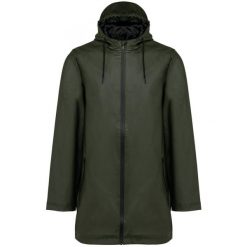 Kurtka wodoodporna Kariban Premium. Zielone kurtki męskie KARIBAN, m, bez wzorów, z materiału, eleganckie, bez ramiączek, bez kaptura. W wyprzedaży za 248.50 zł.