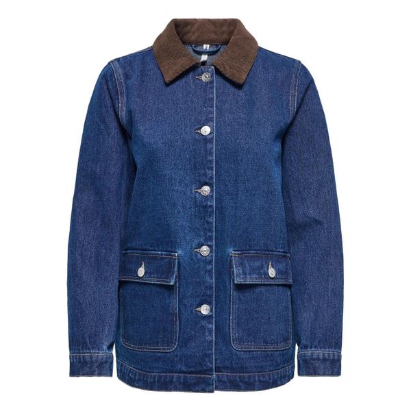 Kurtka Only Frankie sztruks denim. Niebieskie kurtki męskie Only, bez wzorów, z denimu, bez ramiączek, bez kaptura. Za 253.76 zł.