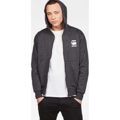 G-Star Raw - Bluza. Czarne bluzy rozpinane męskie G-Star Raw, z bawełny. W wyprzedaży za 329.90 zł.
