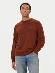 Calvin Klein Jeans Sweter LV04RC309G Czerwony Regular Fit. Czerwone kardigany męskie Calvin Klein Jeans, m, bez wzorów, z bawełny, bez ramiączek. Za 389.99 zł.