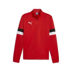 Bluza rozpinana z zamkiem 1/4 Puma Teamrise. Czerwone bluzy rozpinane męskie Puma, bez wzorów, sportowe, bez ramiączek, bez kaptura. Za 200.50 zł.