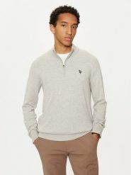 U.S. Polo Assn. Sweter MUP2963 Szary Regular Fit. Szare kardigany męskie U.S. Polo Assn., m, bez wzorów, z bawełny, bez ramiączek. Za 269.99 zł.